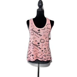 Jerry Leigh Apparel Juniors Size 3-5 Peach Tank Top Knit Racerback NWT